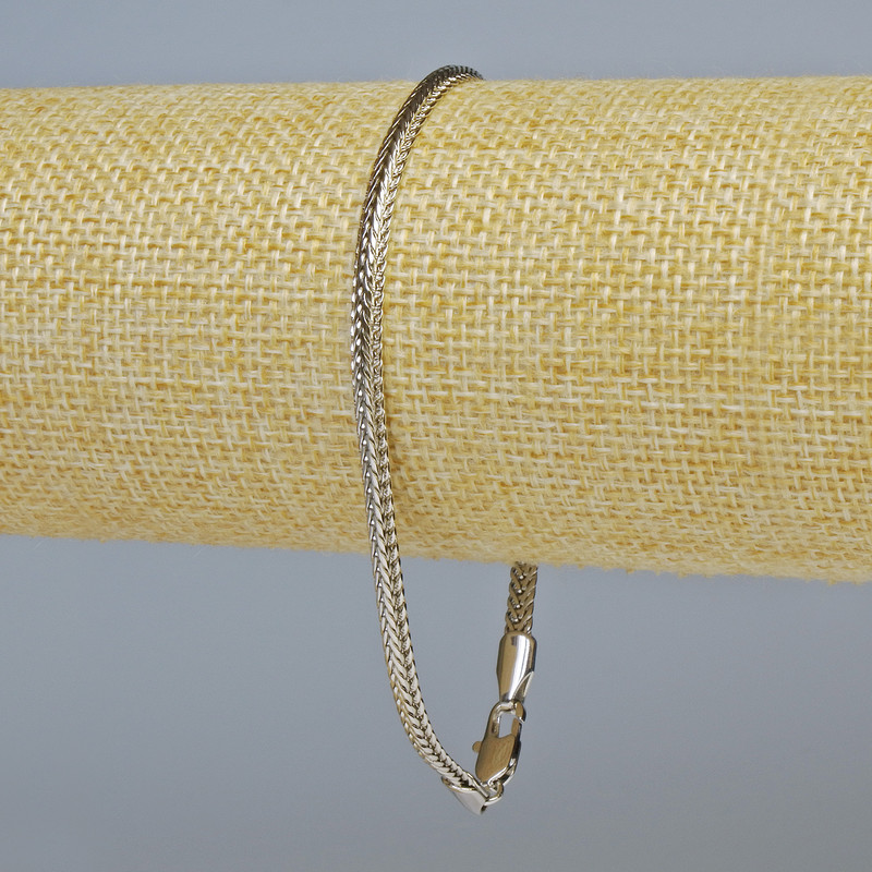 צמיד Xuping רודיום, עובי כ-3.5 מ״מ, אורך 21 ס״מ