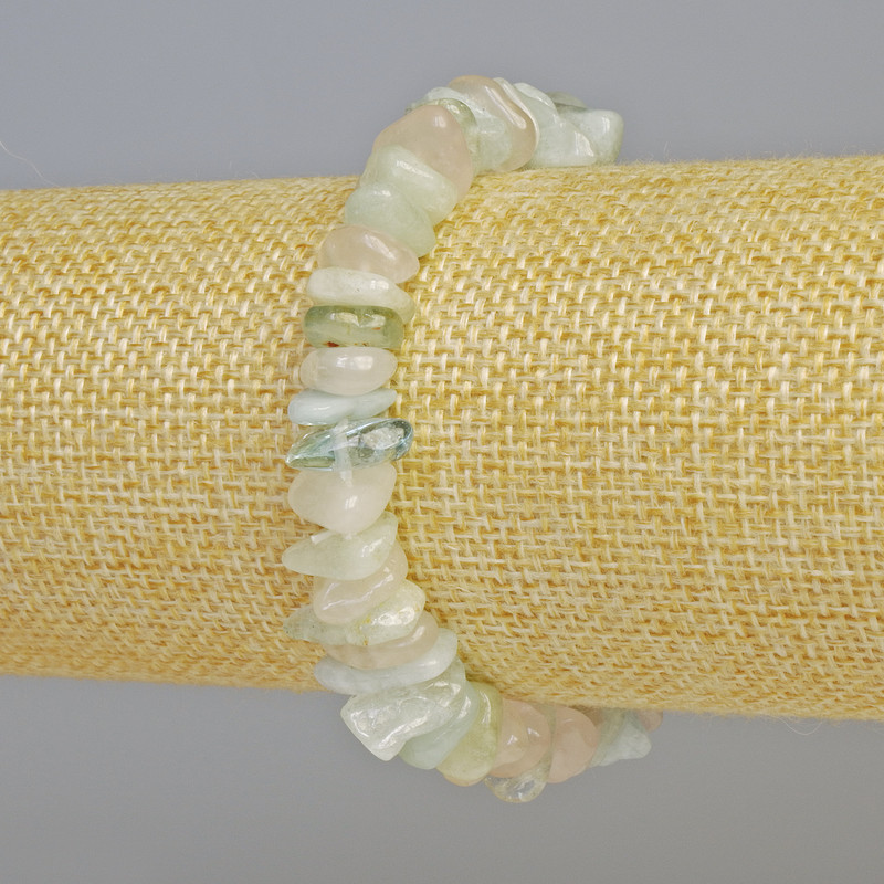 צמיד מרגונייט טבעי – גרגר אבן, קוטר 12×4 מ"מ ± (אלסטי), אורך 18 ס"מ