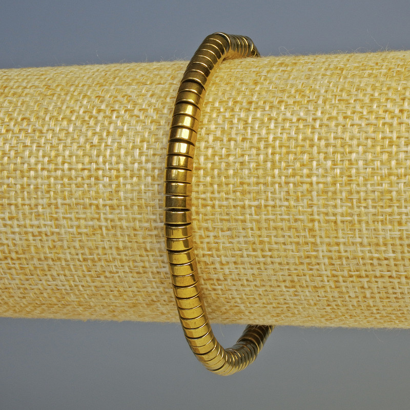 צמיד המטיט רונדל בצבע זהב כהה, קוטר 5×2 מ״מ, אורך 18 ס״מ ± אלסטי