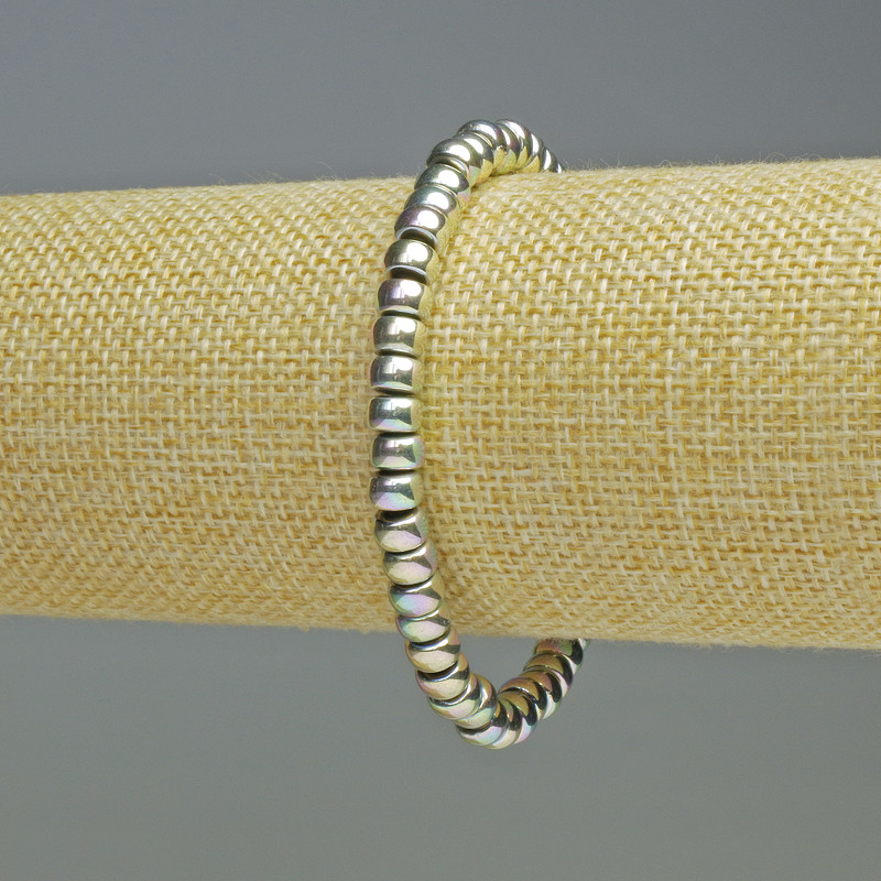 צמיד המטיט רונדלי בצבע הקשת, קוטר 6×4 מ״מ +/- סטרץ'