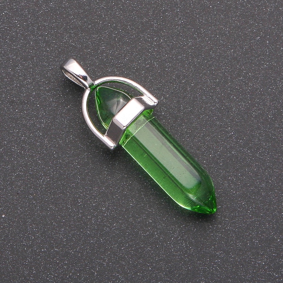 תליון ההקסגון הירוק 8x35x41mm