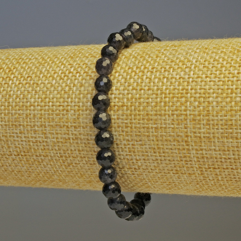 צמיד איאוליט עם כדור חרוט, קוטר 6 מ״מ, אורך 18 ס״מ סטרץ