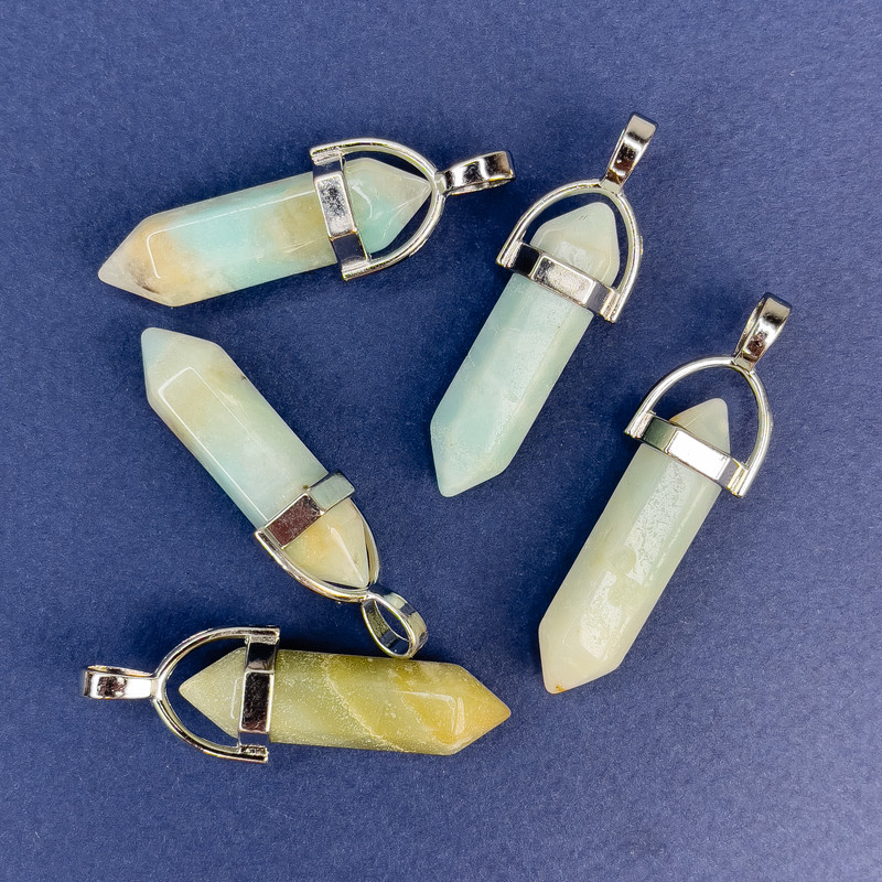 תליון אמזוניט משושה 40 מ״מ+