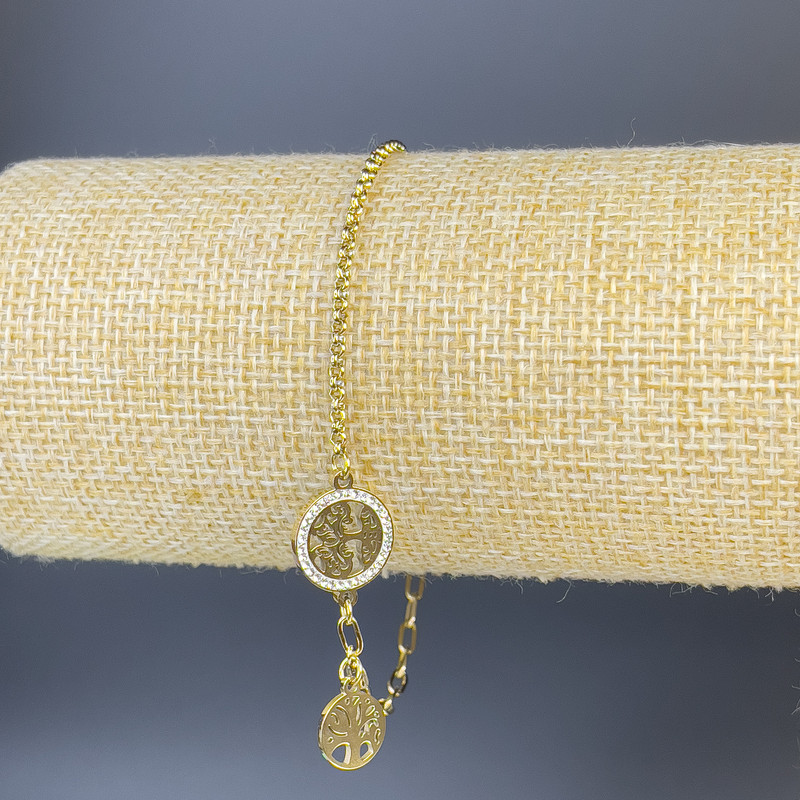 צמיד Xuping בזהב מצופה 18K, אורך 21 ס״מ, עובי 1,6 מ״מ+