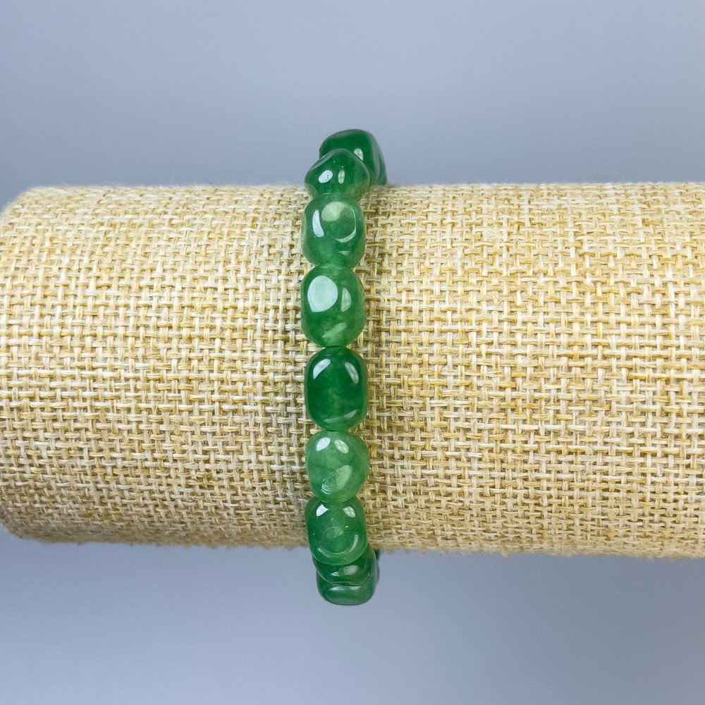 צמיד קוורץ צבוע גאליווקה, קוטר 10×7 מ״מ, אורך 18 ס״מ אלסטי