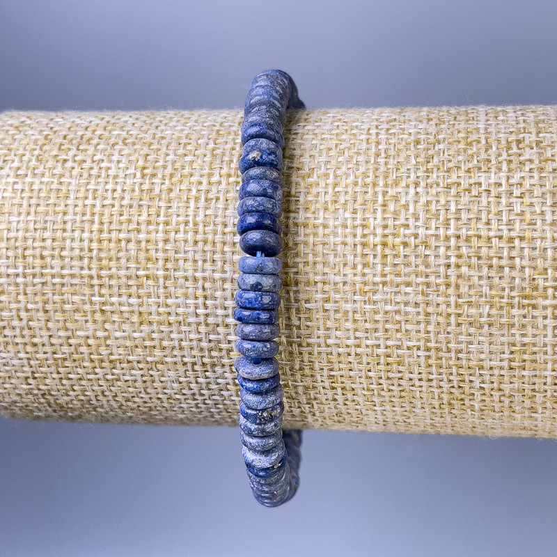 צמיד סודאלייט רונדל 6×2 מ״מ+- אורך 18 ס״מ+- אלסטי