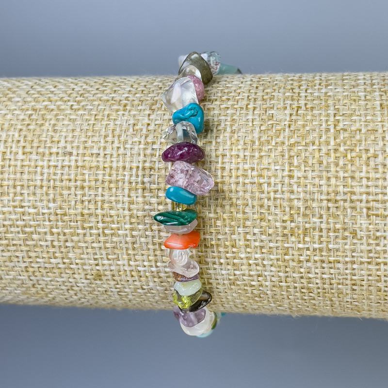 צמיד אסורטי פירור, קוטר 7-9×2-4 מ״מ, אורך 18 מ״מ, אלסטי