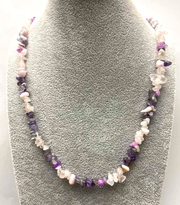 שרשרת «תערובת פירורים», קוטר 8×3 מ״מ +-, אורך כ-50 ס״מ+- עם סוגר