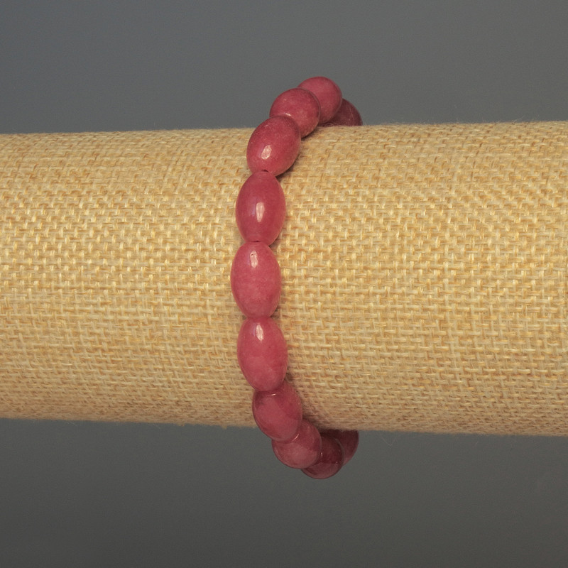 צמיד טורמלין בצורת גרעין, קוטר 12×8 מ״מ, אורך 18 ס״מ ± אלסטי