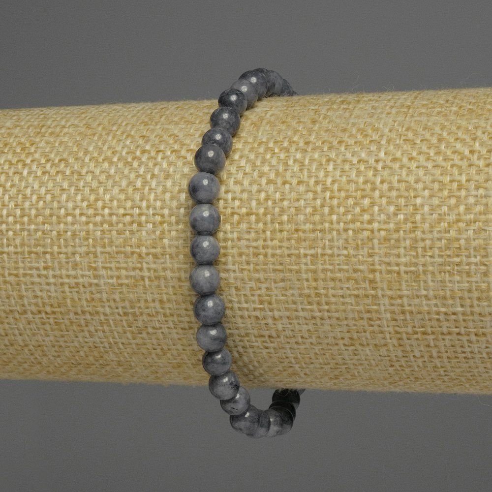 צמיד ספיר – כדור חלק, קוטר 7–8 מ״מ, מגוון גדלים, אורך 18 ס״מ, גומי אלסטי