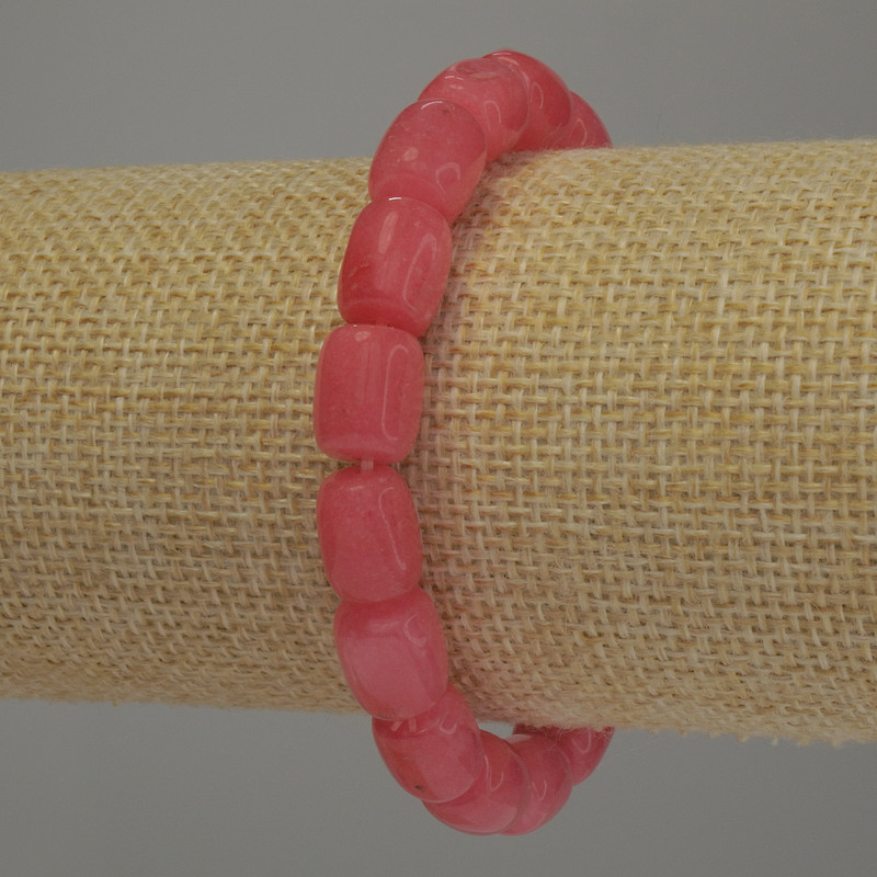 צמיד טורמלין בצורת חבית, קוטר 11×8 מ״מ ±, אורך 18 ס״מ אלסטי