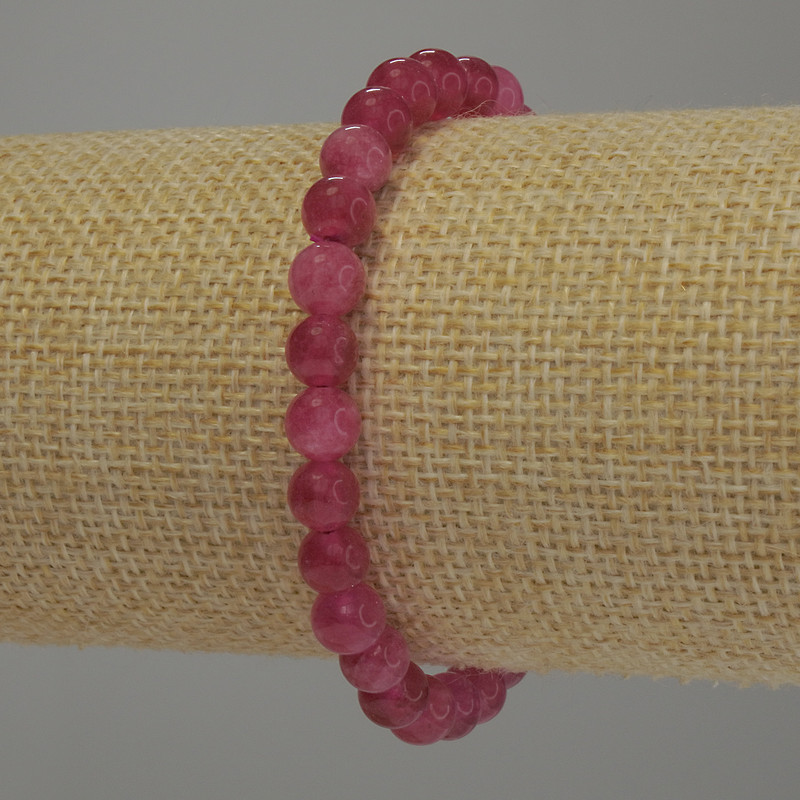 צמיד טורמלין – כדור חלק, קוטר 6 מ״מ, אורך 18 ס״מ אלסטי