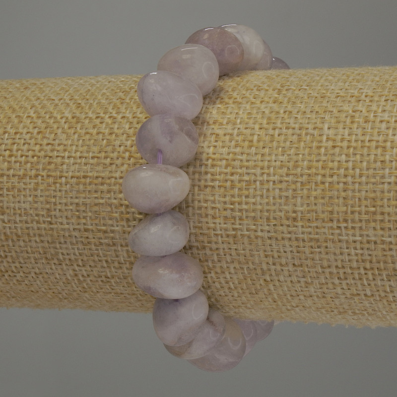 צמיד אמטיסט גלטיוקה, קוטר 11×9 מ״מ, אורך 18 ס״מ אלסטי