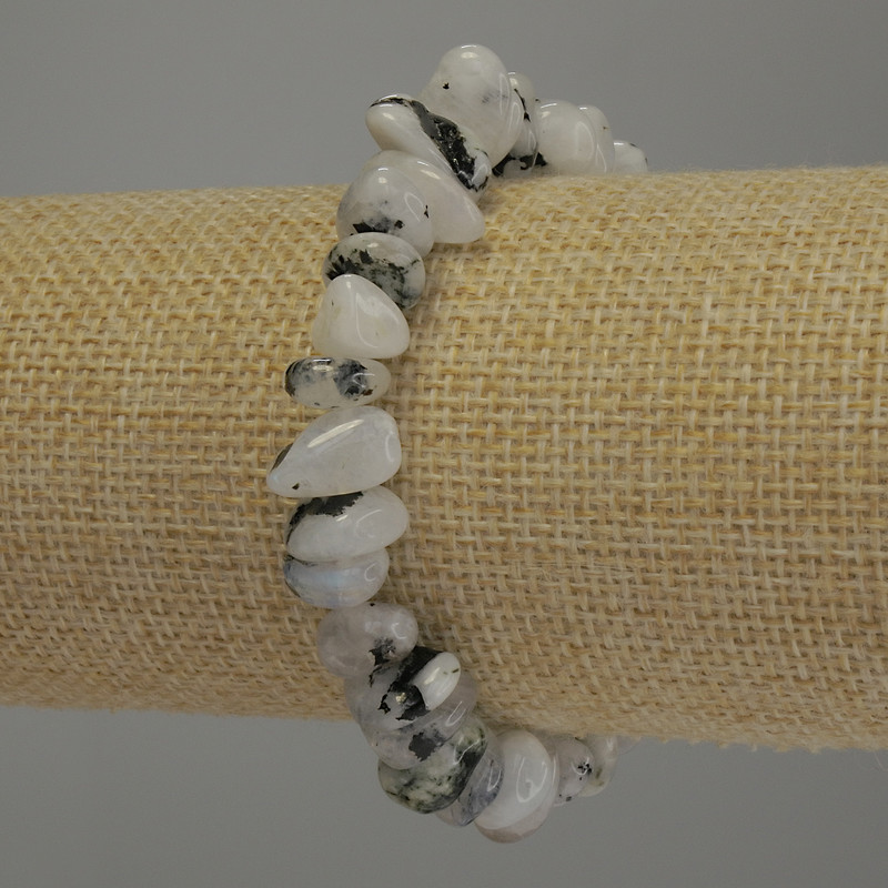 צמיד אדולאר עם חיתוך מגולף, קוטר 10×5–9 מ״מ, אורך 18 ס״מ סטרץ