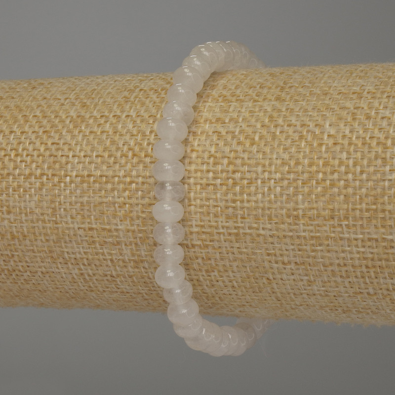 צמיד קריסטל הרי רונדל, קוטר 6×4 מ״מ, אורך 18 ס״מ, אלסטי