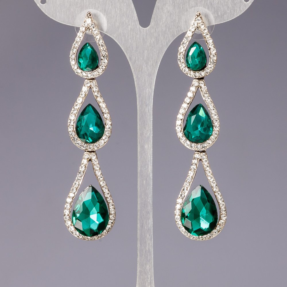 עגילי קריסטלים «מנורות-תלייה» «שנדליירים» «טיפות הגשם»