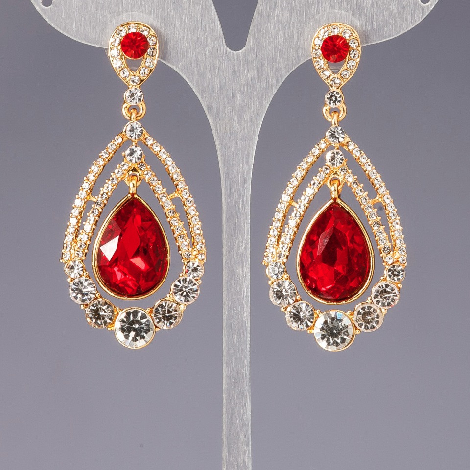 עגילים עם קריסטלים «נברשות» «שנדליירים» «אנטוראג'»