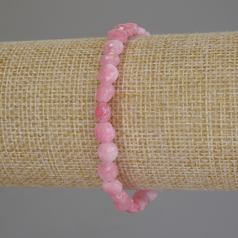 צמיד טורמלין בצורת מטבעות מלוטשות, קוטר 6.5 מ״מ, אורך 18 ס״מ, גמיש