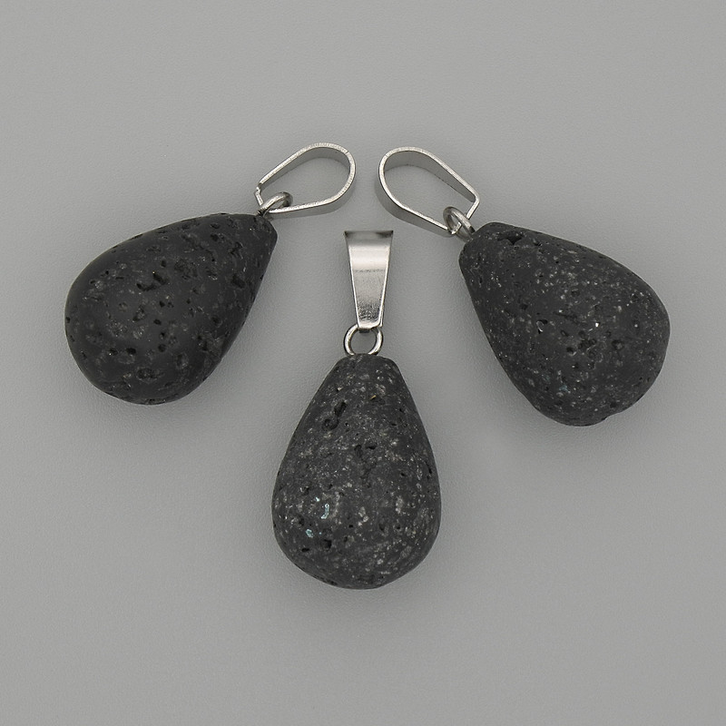 תליון טיפת לבה 19×13 מ״מ ±, אורך 29 מ״מ ±