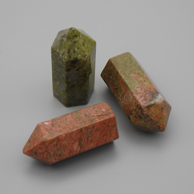 עיפרון מזכרת מאבן טבעית הליאוטרופ, קוטר 36×16 מ״מ (מחיר ליחידה אחת)