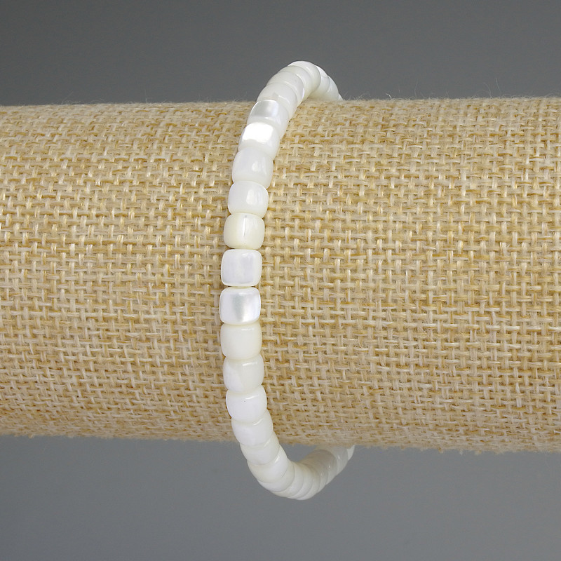 צמיד רונדל מפרלאמוטר, קוטר 6×5 מ״מ, אורך 18 ס״מ סטרץ