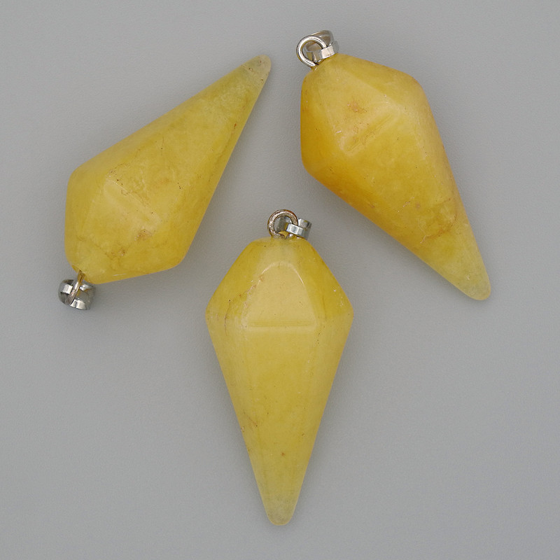 תליון «מטוטלת» מציטרין 38×28×14 מ״מ+