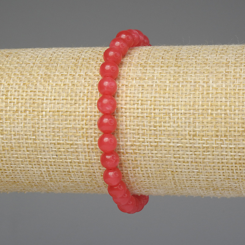 צמיד טורמלין – חרוזי כדור חלקים 6 מ״מ ±, אורך 18 ס״מ ±, אלסטי