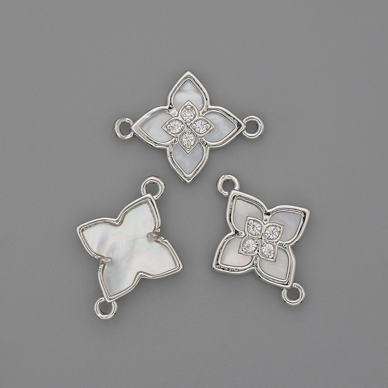 מחבר פרלאמוטר 15×19 מ״מ ± מתכת כסף