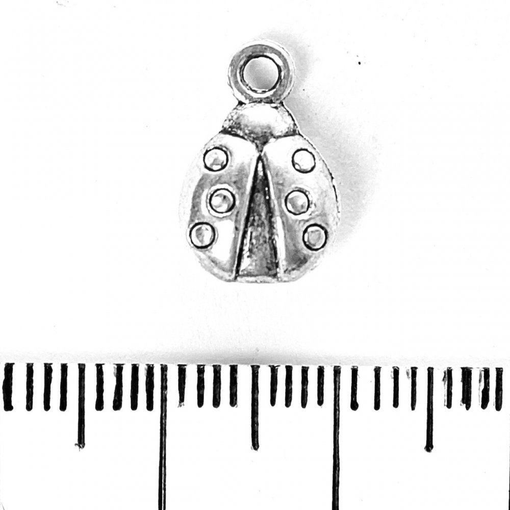 אביזרי תכשיטים - תליון חיפושית 14×9 מ״מ, באריזה 20 גרם ±14 יחידות