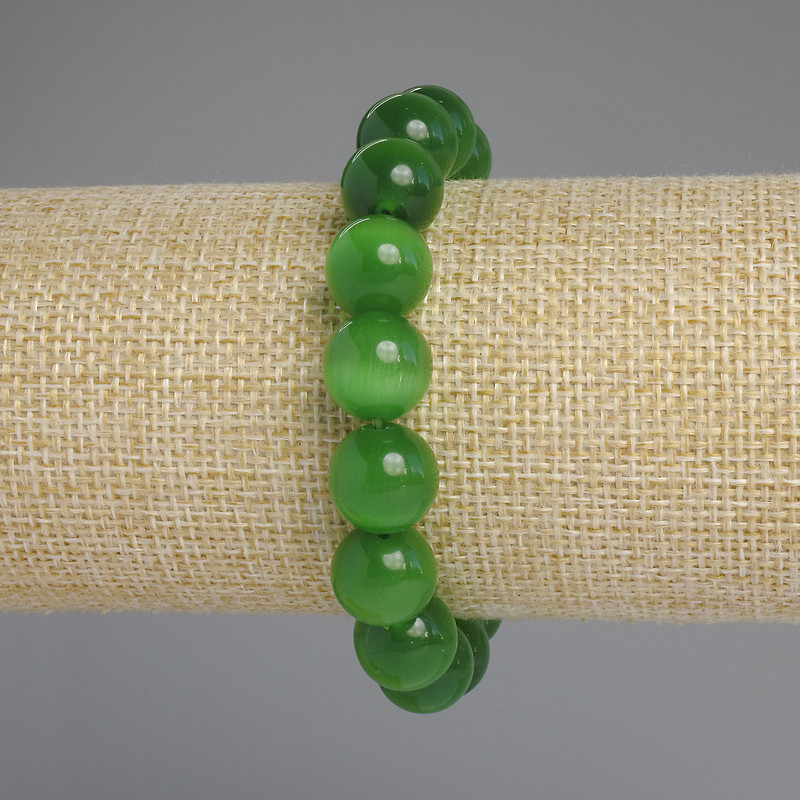 צמיד עין החתול — כדור חלק, קוטר 12 מ״מ, אורך 18 ס״מ, מתיחה