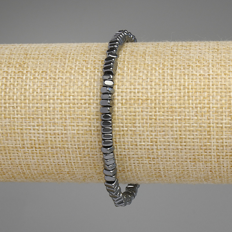 צמיד המטיט מרובעי רונדלים 4×2 מ״מ, אורך 18 ס״מ, סטרץ'