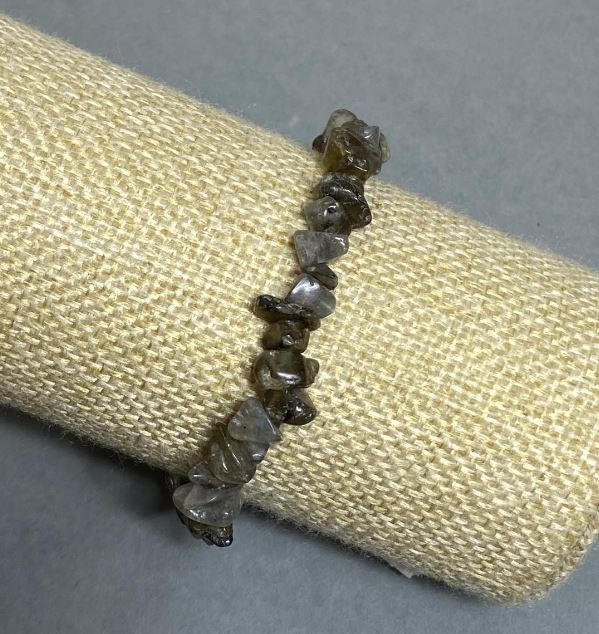 צמיד לאברדרייט שבבים, קוטר 6–9×1–6 מ״מ ±, אורך 18 ס״מ ± סטרץ'