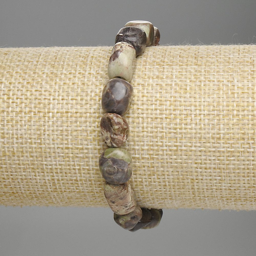 צמיד אשמה פיקאסו מחורץ בזוויות, קוטר 9–14×8–10 מ״מ, אורך 18 ס״מ, גמיש