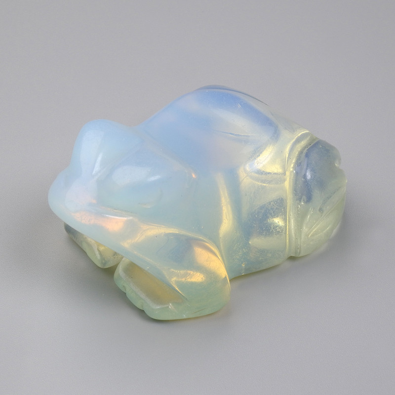 פסל מזכרת בצורת צפרדע מאבן הירח 55×30×40 מ״מ+