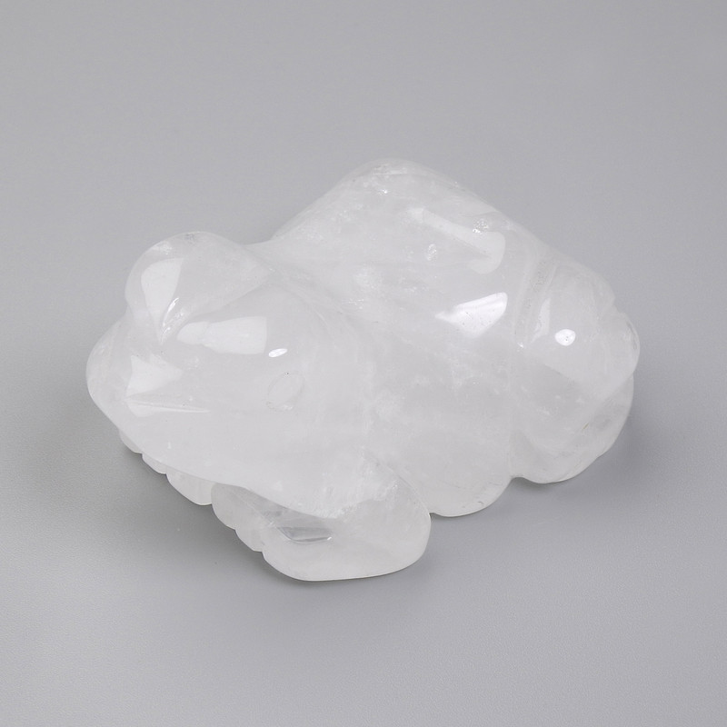 פסל מזכרת – צפרדע מקריסטל הרי 55×30×40 מ״מ +