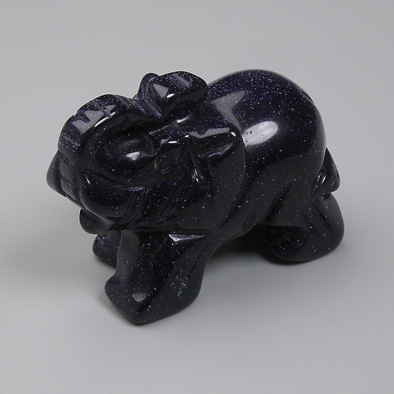 פסל פיל אבנטורין «לילה קהיר» 55×35×26 מ״מ+