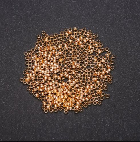 מחברי קרימפ, קוטר 2,5 מ״מ, צבע מתכת: זהב, 200 גרם