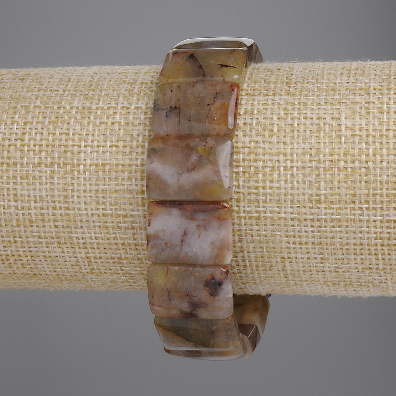 צמיד פטרסיט – חוליות, קוטר כ-18×13 מ״מ, אורך 18 ס״מ, עם חוט אלסטי