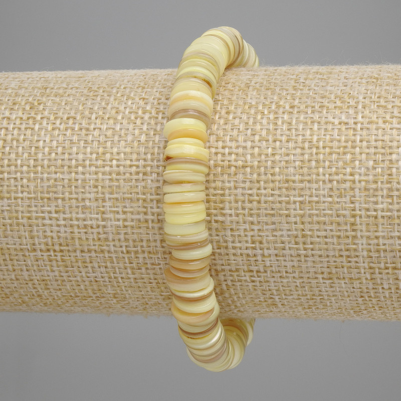 צמיד צדפות סקפארקה רונדל, קוטר 8×1–2 מ״מ, אורך 18 ס״מ, סטרץ