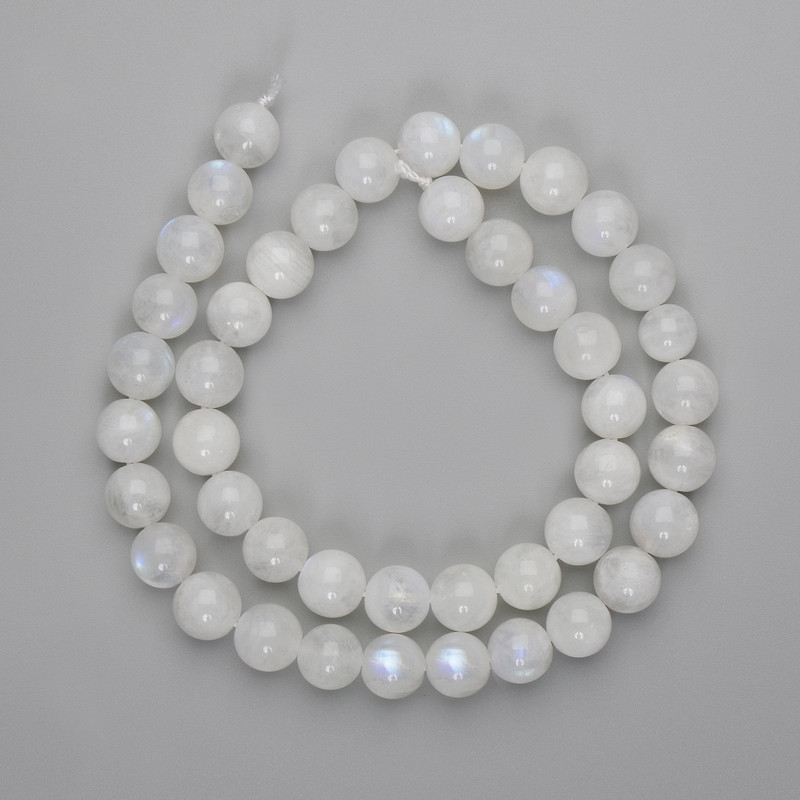 חרוזי אדולר חלקים כדוריים בקוטר 10 מ״מ +-, אורך 40 ס״מ+-