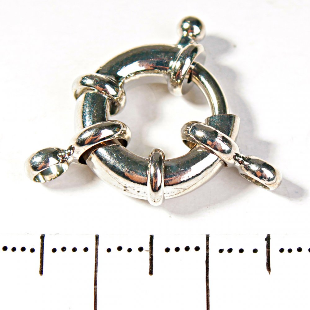 סוגר דונאט לתכשיטי חרוזים וצמידים על חוט יחיד, 12 מ״מ