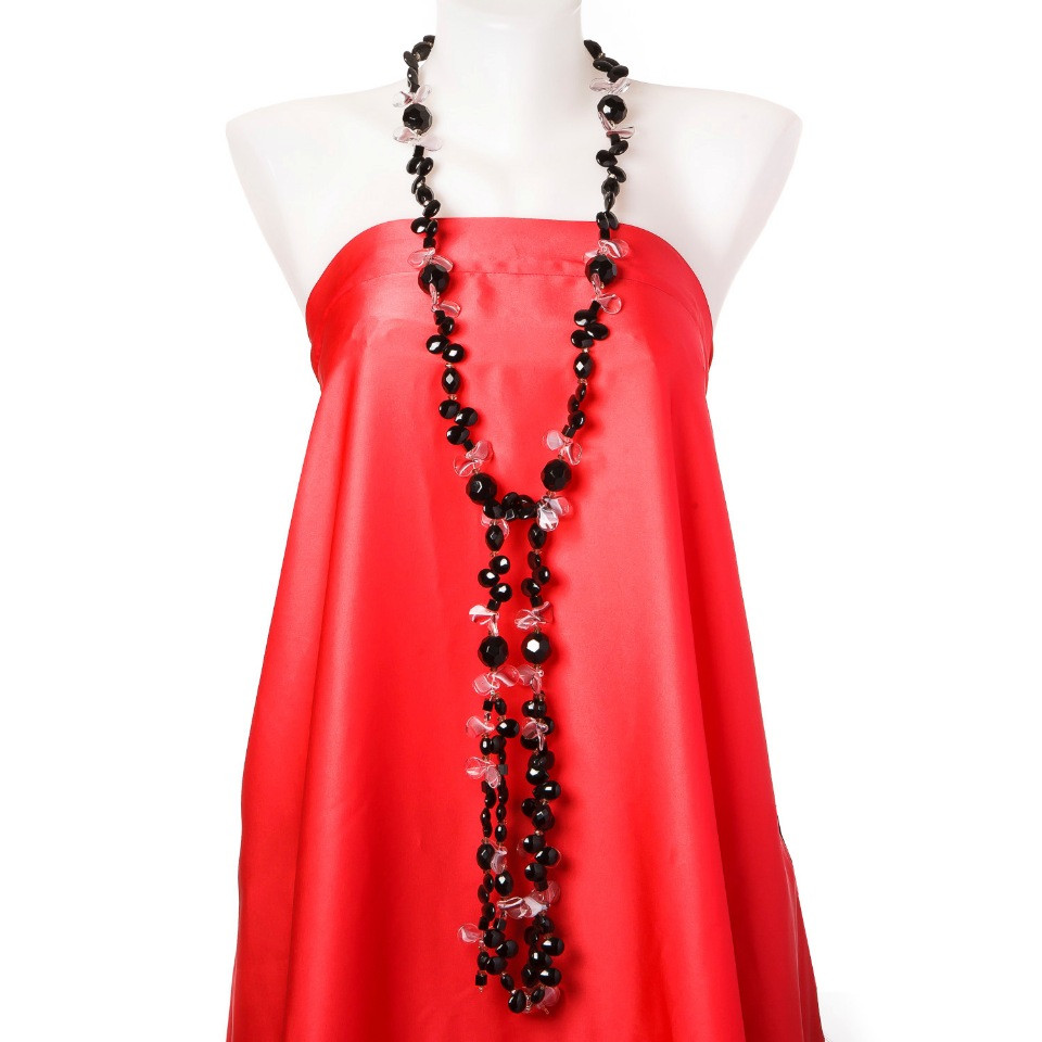 שרשרת-חגורה טרנספורמרית «אגט» (מלאכותית) זכוכית צ'כית, זכוכית מורנו, אורך 150 ס"מ