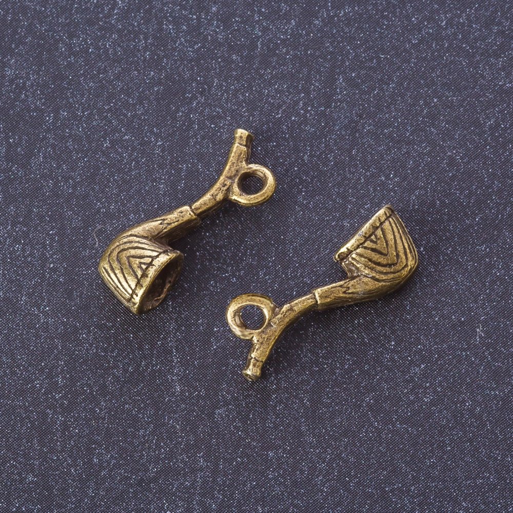 אביזרי תלייה - צינור בצבע מתכת "ברונזה" 2×0.6 ס״מ, אריזה 12 יחידות