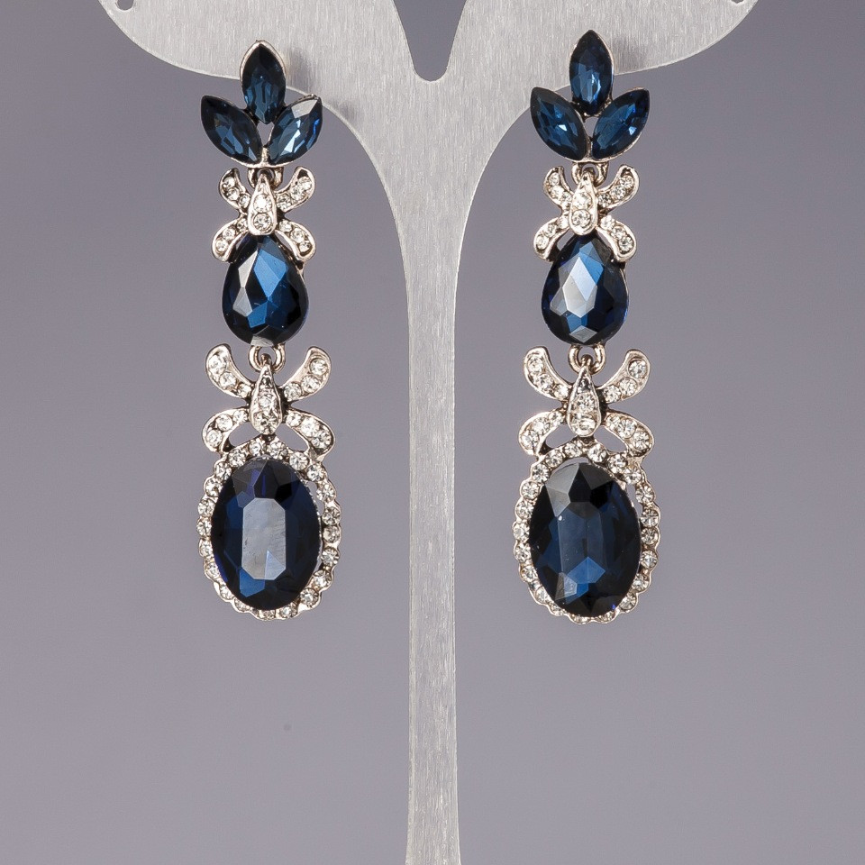 עגילים עם קריסטלים «לוסטרים» «שנדליירים» «מיליידי»