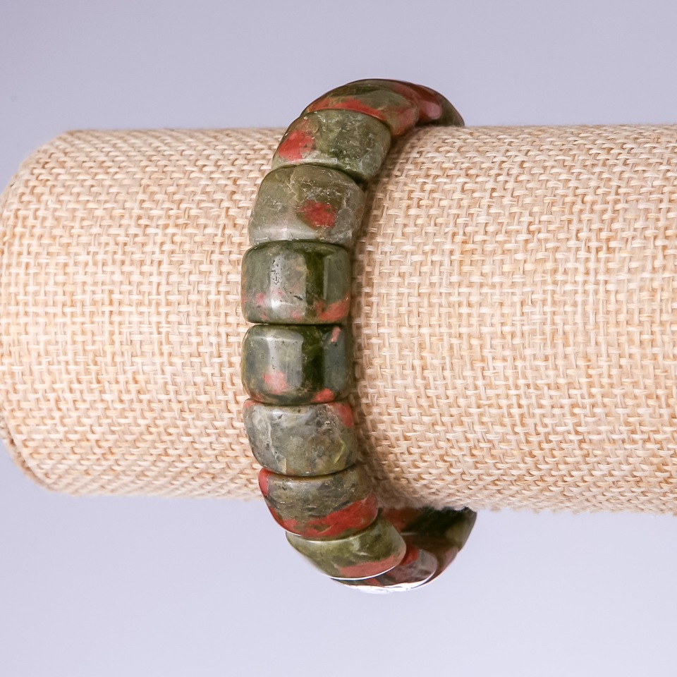 צמיד הליווטרופ ג'ספר - קישור 15×11 מ״מ על גומי