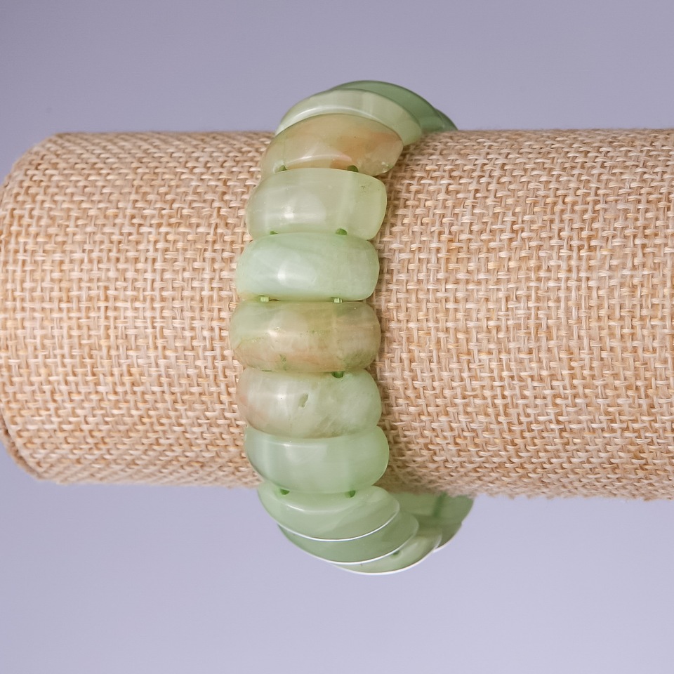 צמיד אוניקס חוליה 21×9 מ״מ על גומי