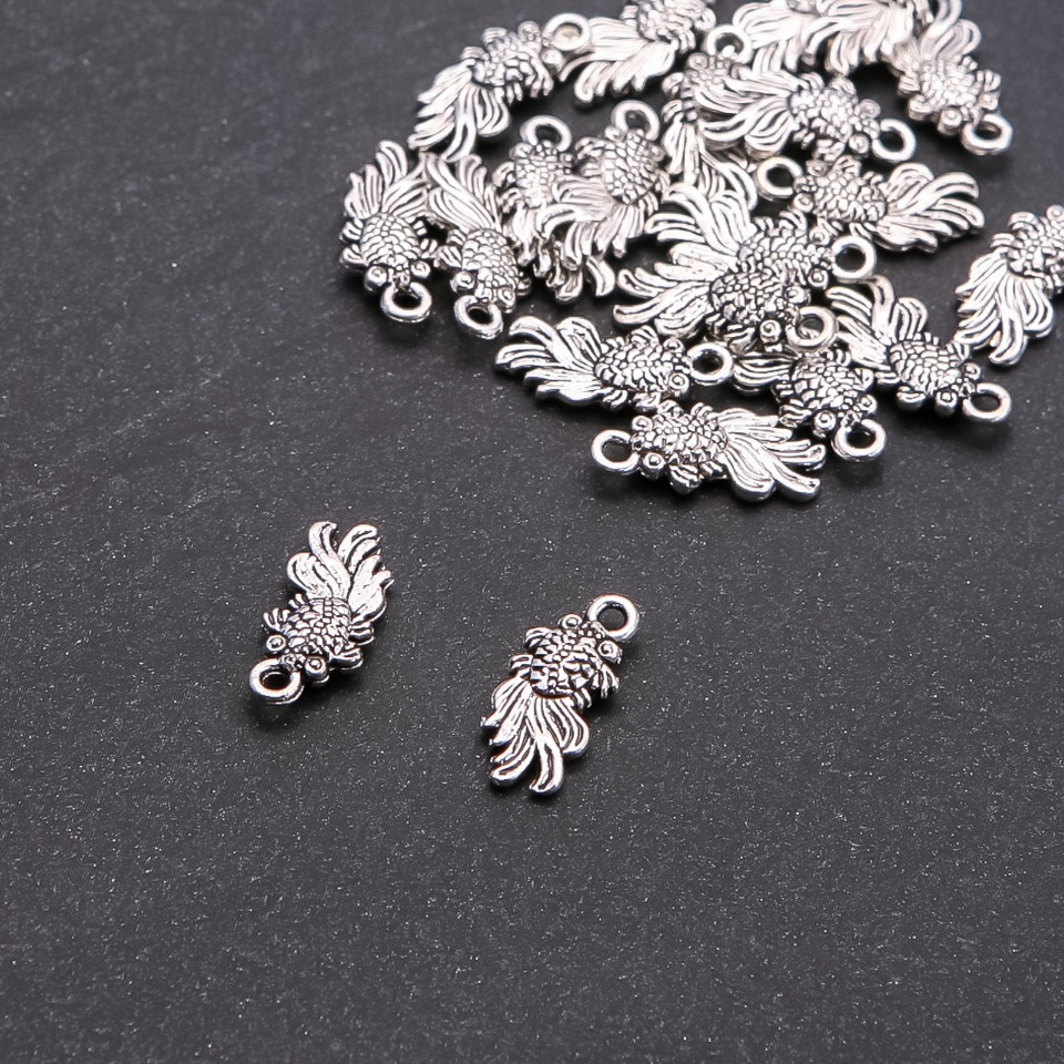 אביזרי פרזול תלייה דג, קוטר 5 מ״מ, אורך 18×8 מ״מ, אריזת 20 גרם, ±21 יחידות