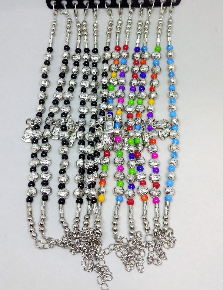 צמיד «מצב-רוח הבודהה» אריזה 12 יחידות, אורך 17–22 ס״מ