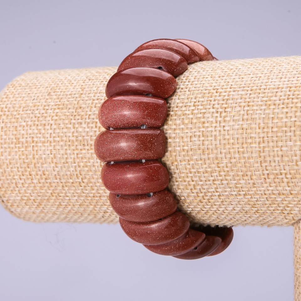 צמיד אבנטורין «חוֹל זהוב» חוליה 24.5 × 9.5 מ״מ