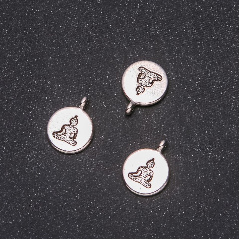 אביזרי תכשיטים תליון «בודהה» 15×19 מ״מ אריזה 20 גרם ±11 יחידות